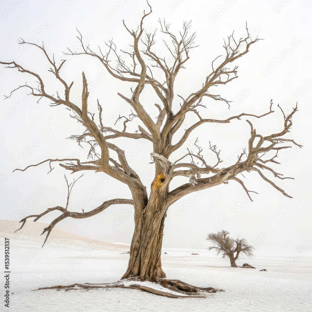 Fototapeta premium lonely tree in snow