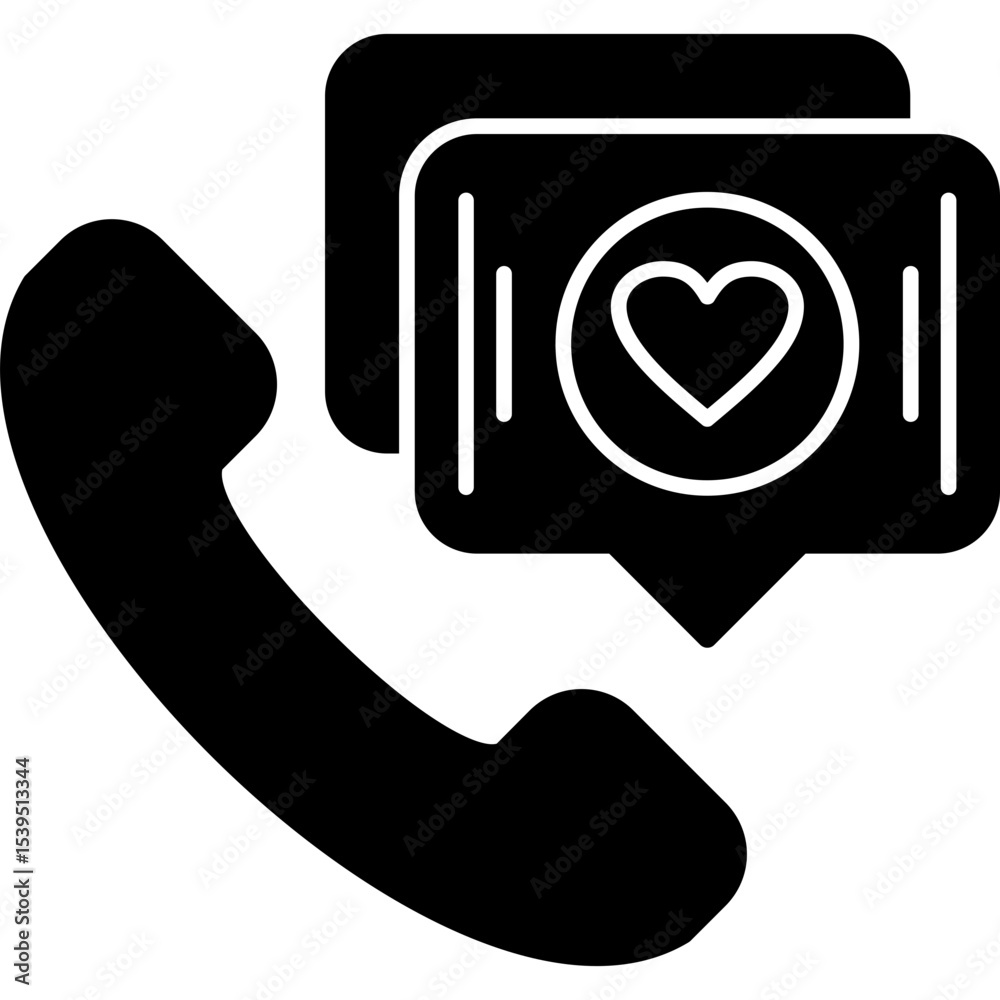 Obraz premium Lover Call Icon
