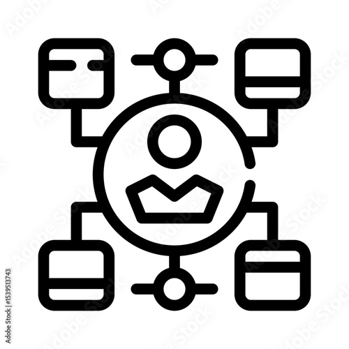 networking line icon