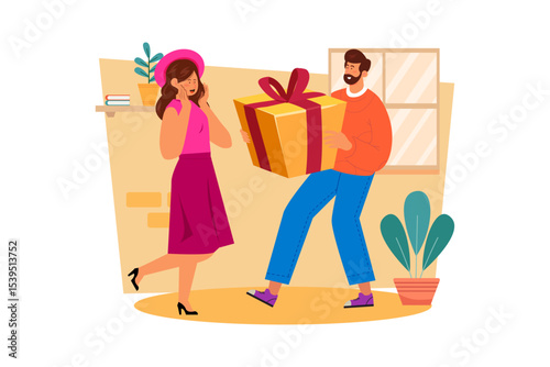 two girls shopping