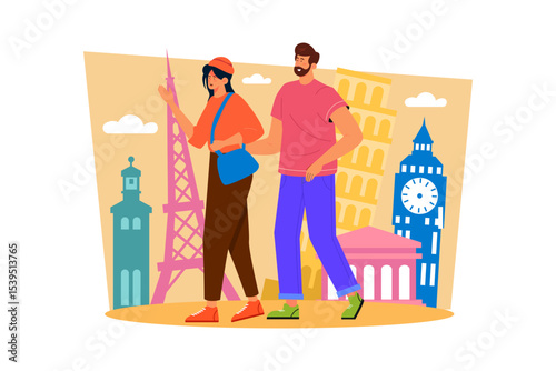 family in the city