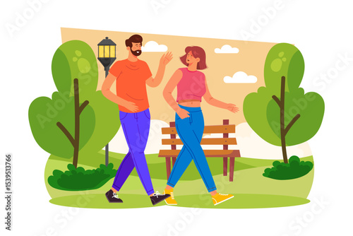 family in the park