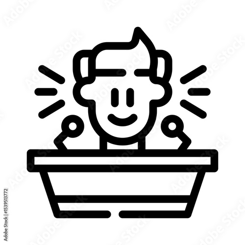 public speaker line icon