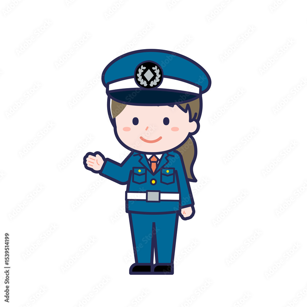 Fototapeta premium 警備員／ななめ／女性 15