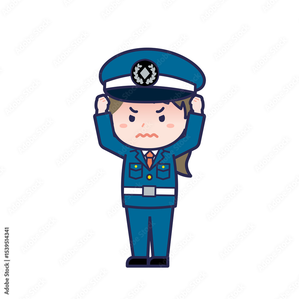 Fototapeta premium 警備員／ななめ／女性 27