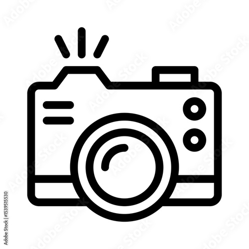 camera line icon
