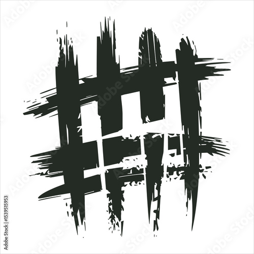 Grunge Claw Scratch Marks Vector – Distressed Animal Scratch Illustration	