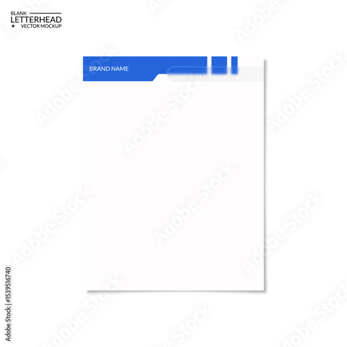 blank letterhead design vector template