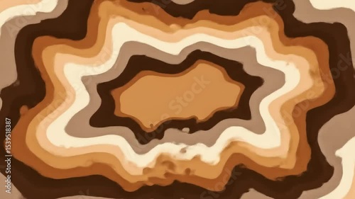 Abstract Earth Tone Layers Create A Calming And Organic Feel With Flowing Contoured Lines