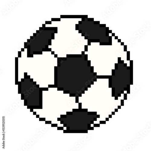 Wallpaper Mural Flat design pixel art soccer ball illustration Torontodigital.ca