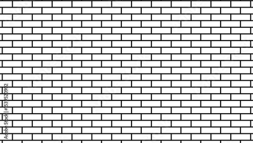 Colorful brick wall texture and white brick wall, seamless building cement concrete wall grunge background.