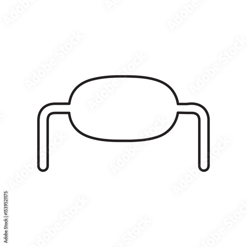 Capacitor line icon