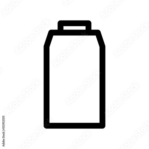 Tumbler Water Bottle Outline Icon for Drinks & Hydration