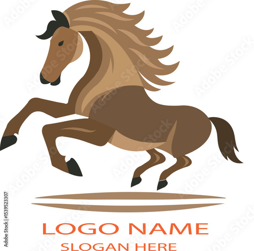 Horse logo icon vector .