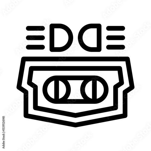 taillight line icon