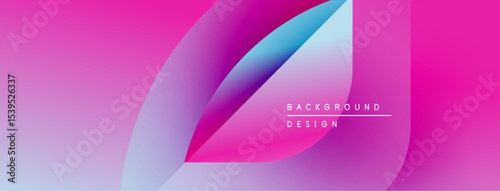 Abstract gradients overlap, creating dynamic visual effect. Pink, purple, blue hues blend smoothly. Text reads background design.