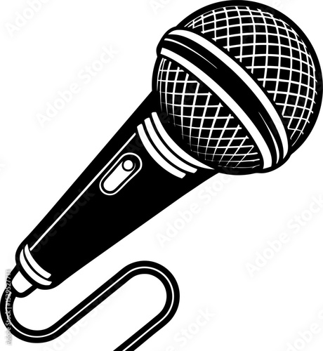 microphone icon vector illustration