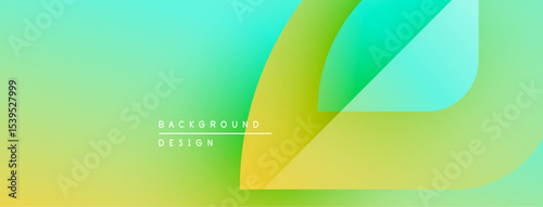Abstract gradient background. Yellow, green hues blend smoothly. Modern design element for digital projects, presentations. Minimalist aesthetic.