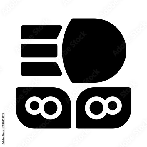 headlight glyph icon
