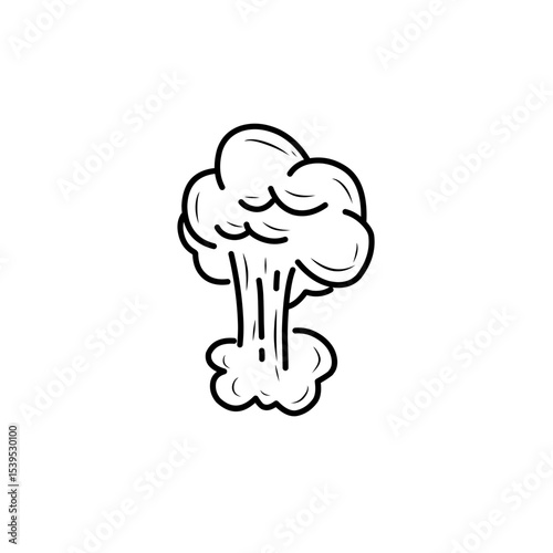 hand drawn comic bombs and explosions