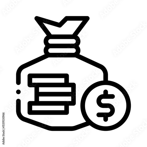 Financing line icon