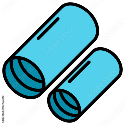 Coupling Blue Color Icon
