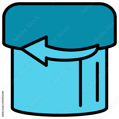 Cap Blue Color Icon