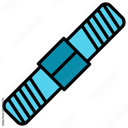 Adapter Blue Color Icon