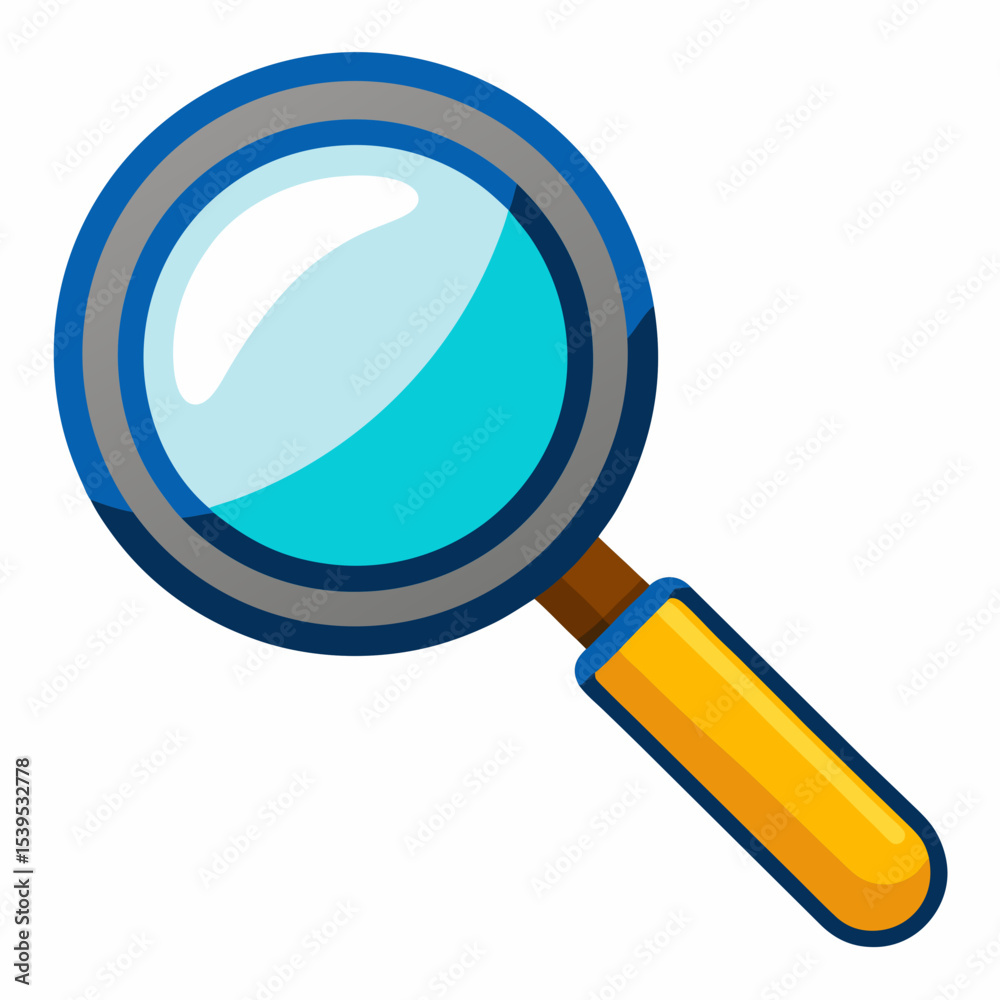 Magnifying Glass Vector | Generative AI and Linocut Silhouette Illustration Magnifying Glass Vector | Generative AI and Linocut Silhouette Illustration