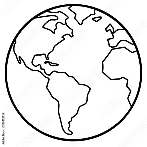 Geography Map Vector | Generative AI and Linocut Silhouette Style Design