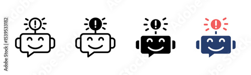 Ai Assistant icon sheet multiple style collection