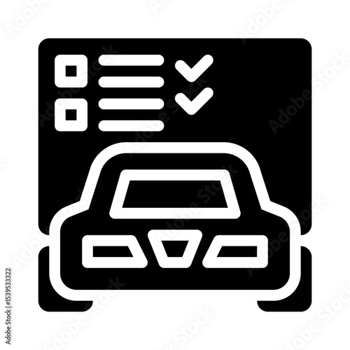 vehicle history glyph icon