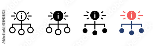 Network icon sheet multiple style collection