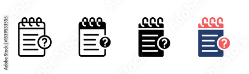 Question icon sheet multiple style collection