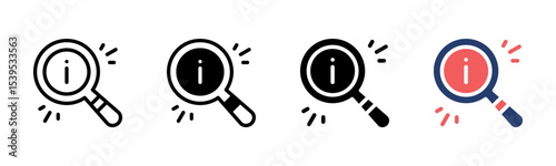 Search icon sheet multiple style collection