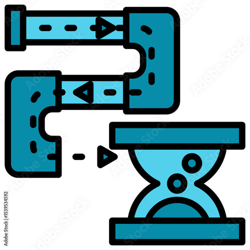 Maintenance Blue Color Icon