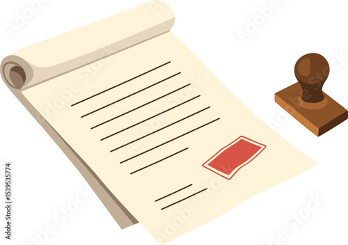 Legal Document with Seal

