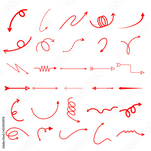 Arrow Line Ornaments for Decorative Directional Design Elements