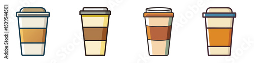 Cloud Storage Flat Illustration in Simple Minimalist Style