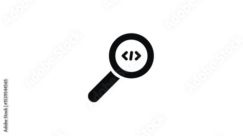 Code Search: Magnifying Glass Icon for Programmers