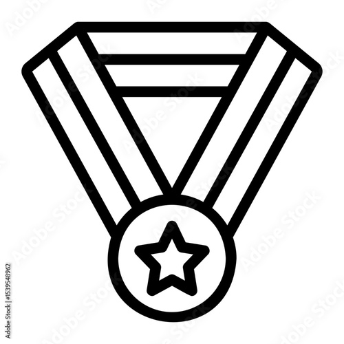medal line icon