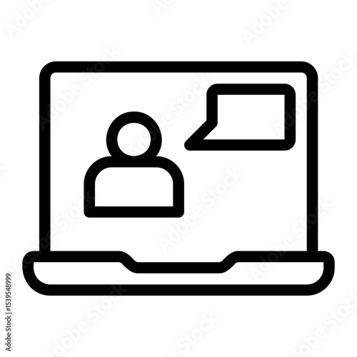 virtual class line icon