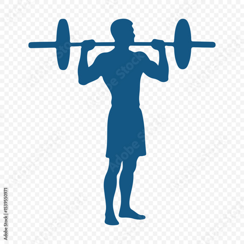 Weight Lifting and Fitness, art vector silhouettes design . Weightlifter Silhouettes, art vector design . 