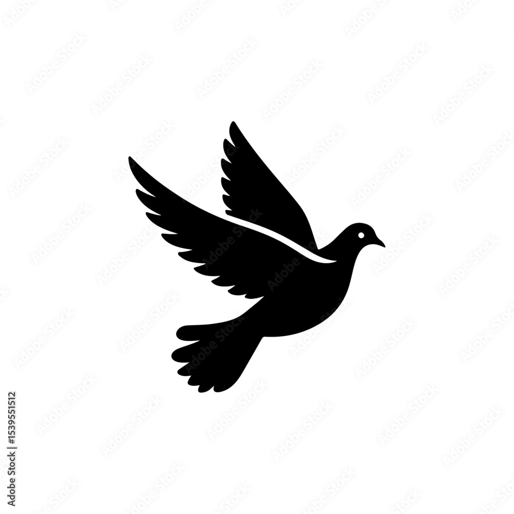 Obraz premium pigeon silhouette