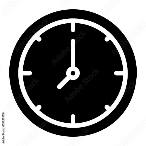 clock glyph icon