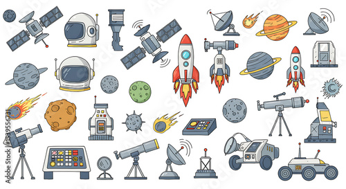 Space Exploration Tools and Objects