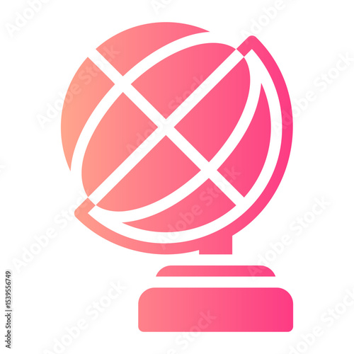 globe earth gradient icon