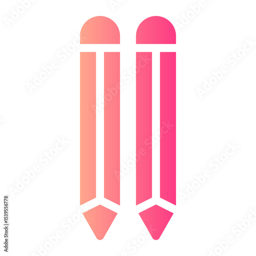 pencils gradient icon