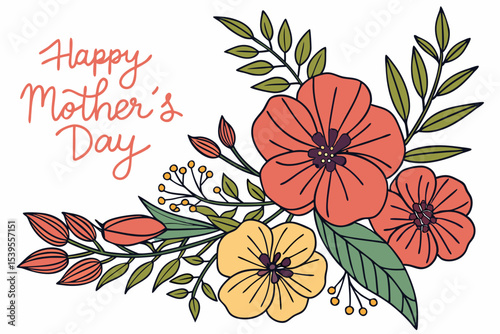 A heartwarming black and white graphic design for Mother's Day.
