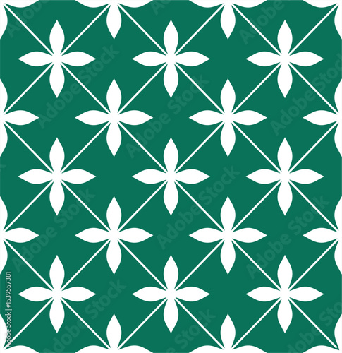 flower cross minimalist pattern seamless and timeless